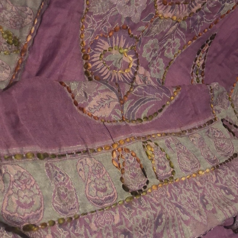 Embroidered Pashmina - Picture 4 of 7